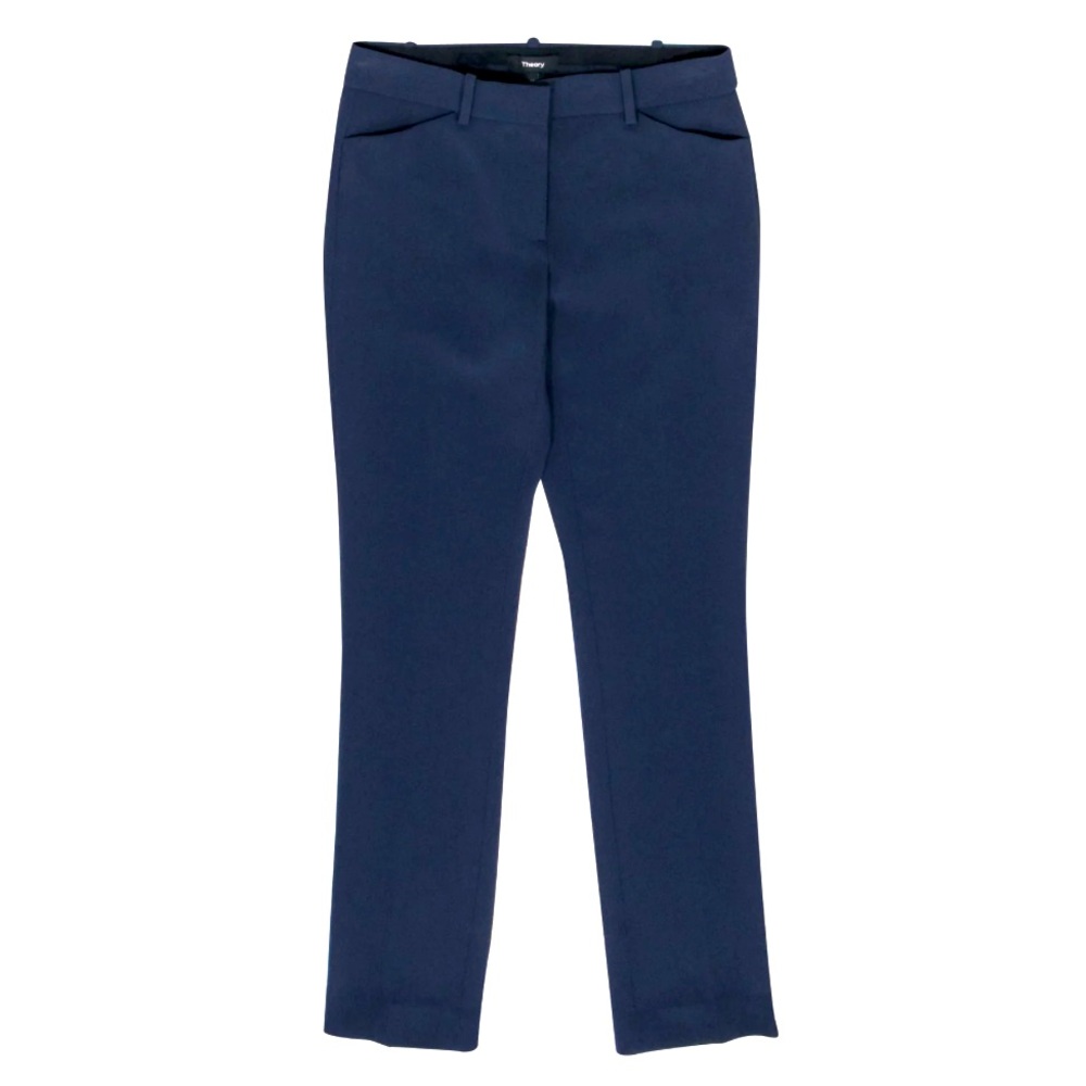 Theory Dark Blue Trousers Size 10